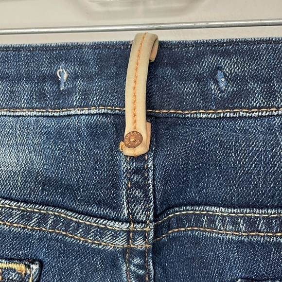 Zara Denim Shorts Fleece Rolled Hem Size 6 - Picture 9 of 12